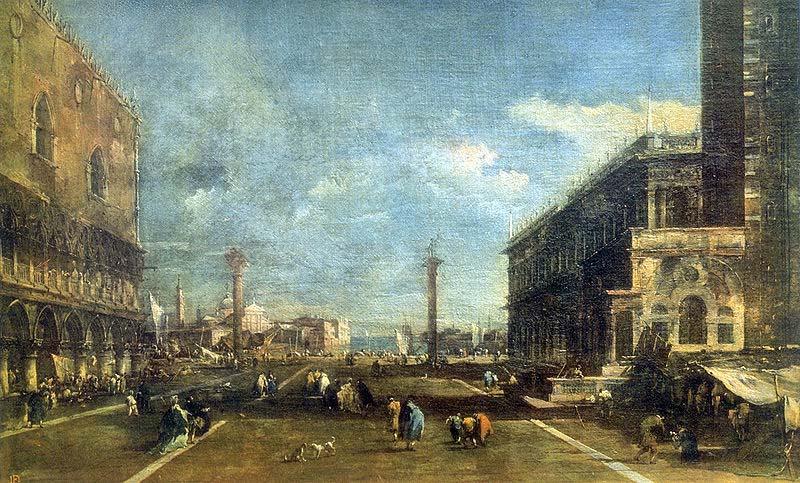 Francesco Guardi The Little Square of St. Marc china oil painting image